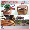 Wood plastic composite PP/PE WPC profile making machine/WPC floor decking making machine